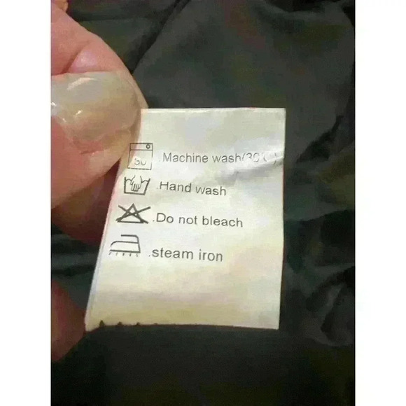 Anrabess Long Sleeve V-Neck Pleated High Waist Maxi Dress Black NWT Size S - Picture 9 of 9